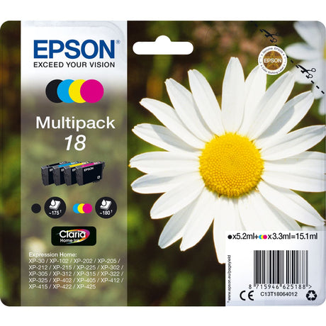 Epson 18 Multipack BCYM SC 15.1ml RF-AM T18064022