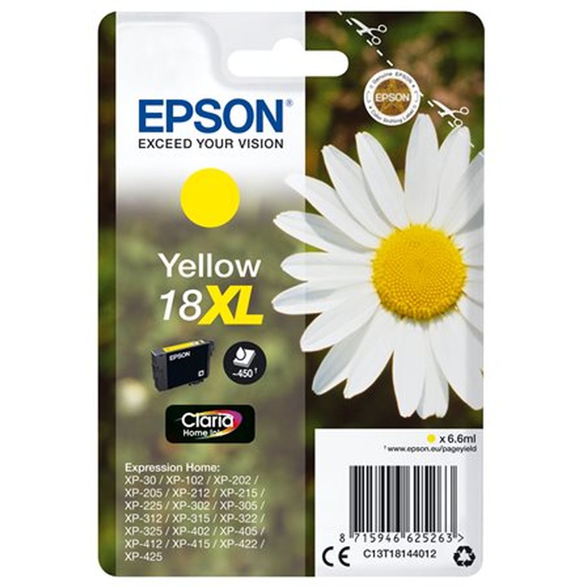 Epson 18XL Yellow HC 6.6ml EX Alarm T18144012 - image 3 of 3