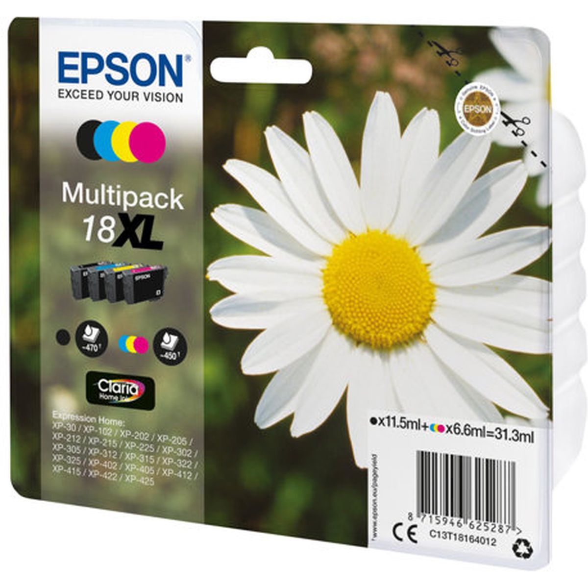 Epson 18XL Black + 3-COLOUR High Cap EX Alarm - image 2 of 3