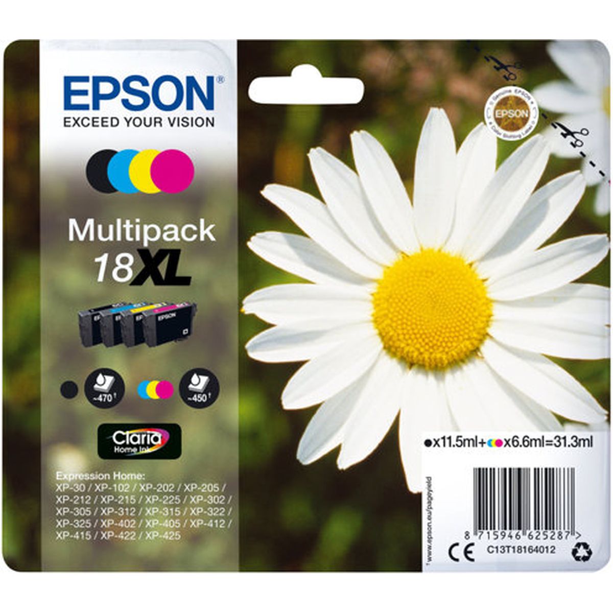 Epson 18XL Black + 3-COLOUR High Cap EX Alarm - image 3 of 3