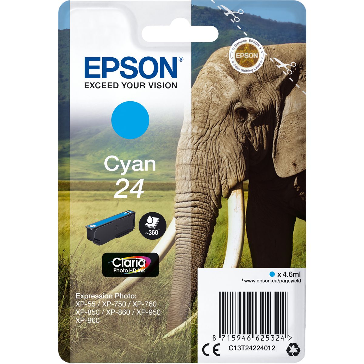 Epson 24 Cyan SC 4.6ml T24224012