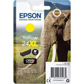 Epson 24XL Ink Cartridge Yellow High Capacity 8.7ml 740 Pagi