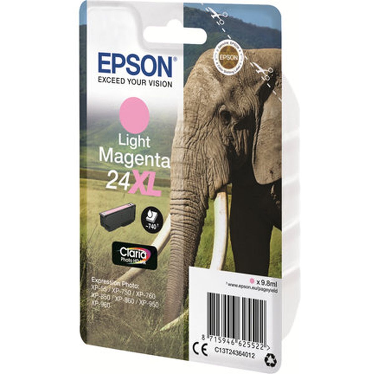 Epson 24XL Light Magenta High Capacity 9.8ml Zonder Alarm - image 2 of 3