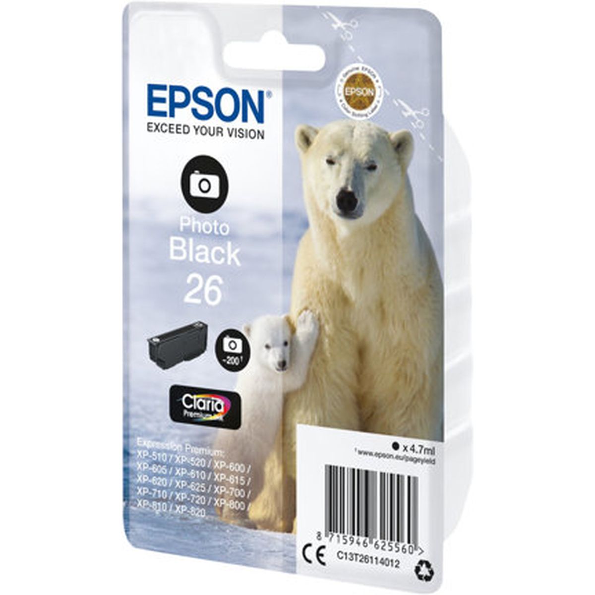 Epson 26 Photo Black SC 4.7ml T26114012 - image 2 of 2