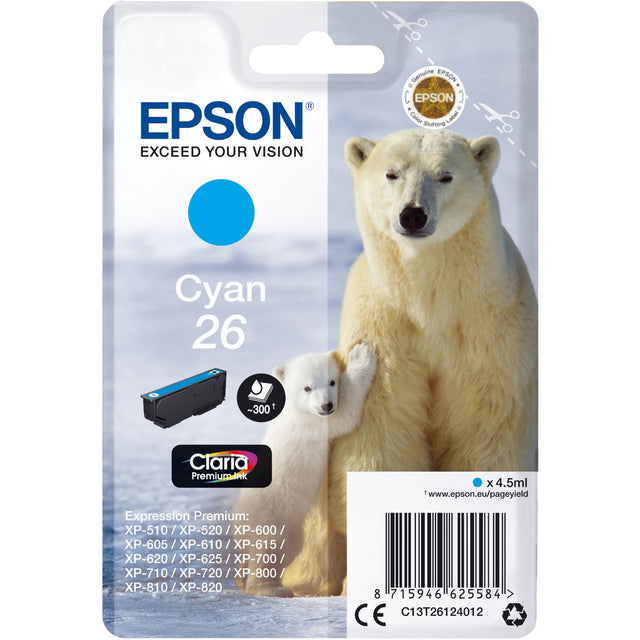 Epson 26 Cyan SC T26124012 Ijsbeer