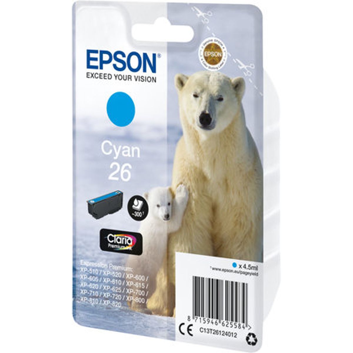Epson 26 Cyan SC T26124012 Ijsbeer - image 2 of 2