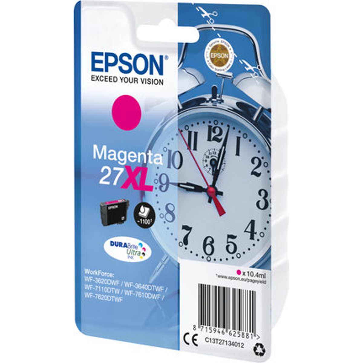 Epson 27XL Ink Cartridge Magenta High Capacity 10.4ml 1.100 - image 2 of 2