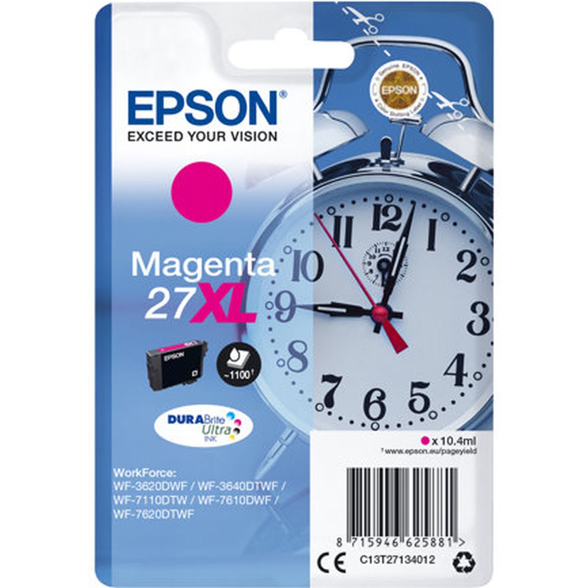 Epson 27XL Ink Cartridge Magenta High Capacity 10.4ml 1.100 - image 3 of 3