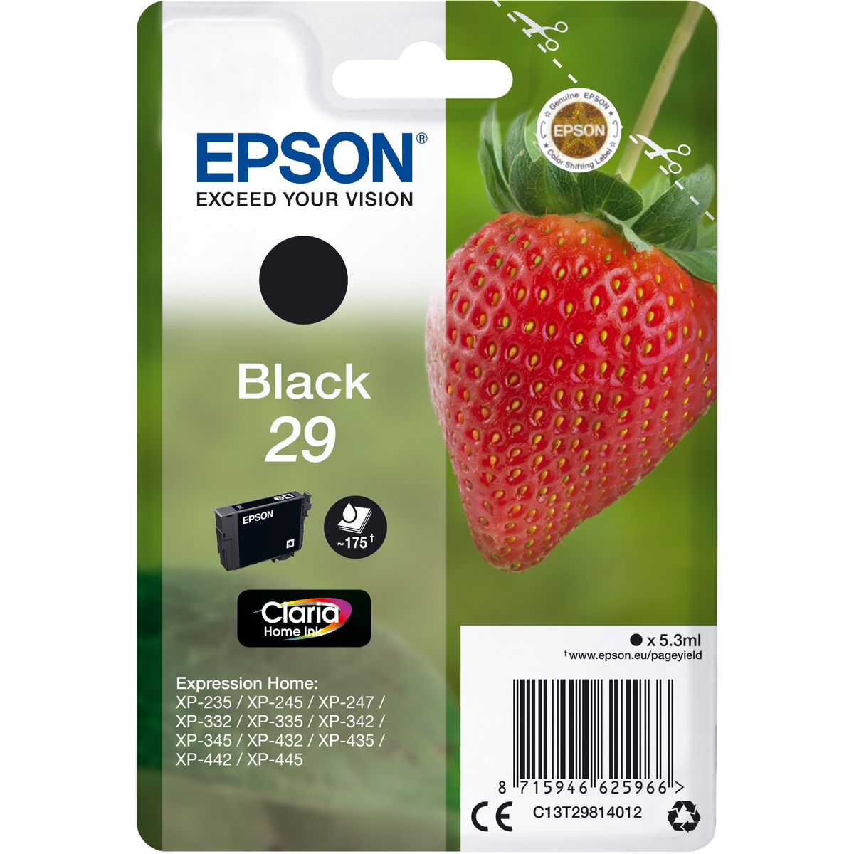 Epson 29 Black Fraise Claria Home T29814012