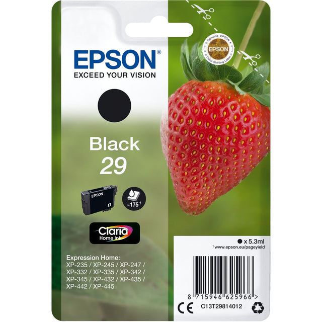 Epson 29 Black Fraise Claria Home T29814012