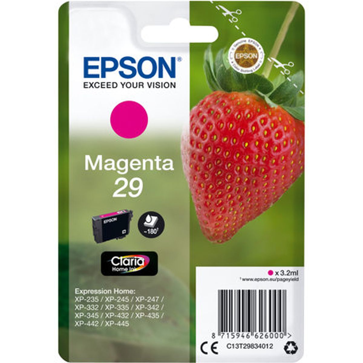 Epson 29 Magenta Fraise Claria Home T29834022 - image 3 of 3