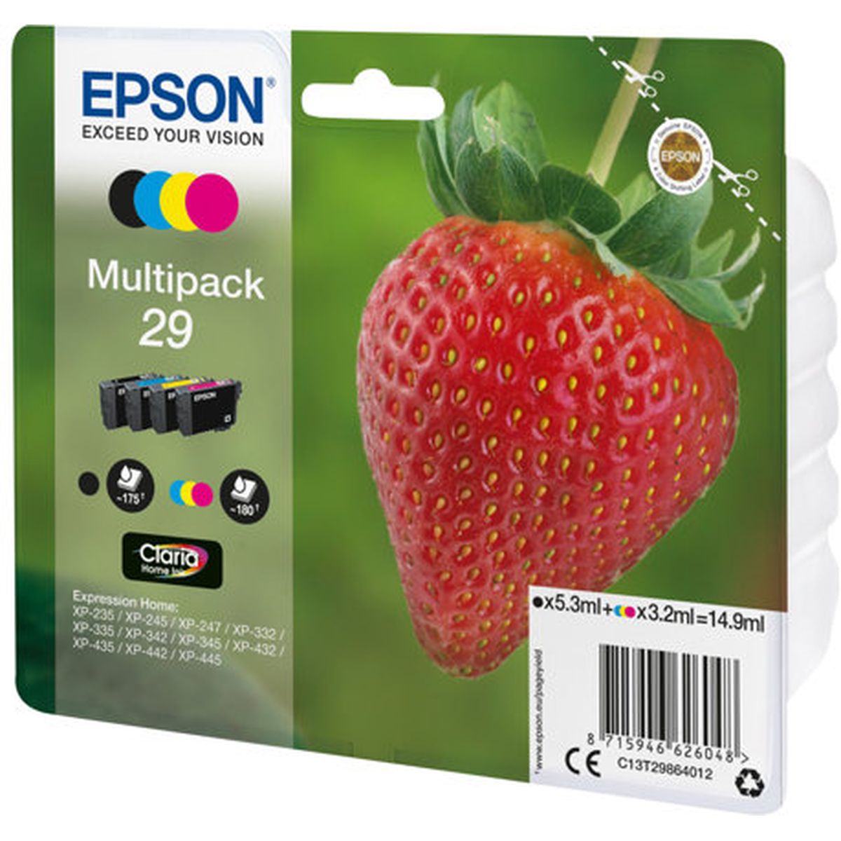 Epson 29 Multipack BCYM Claria Home T29864012 - image 2 of 2