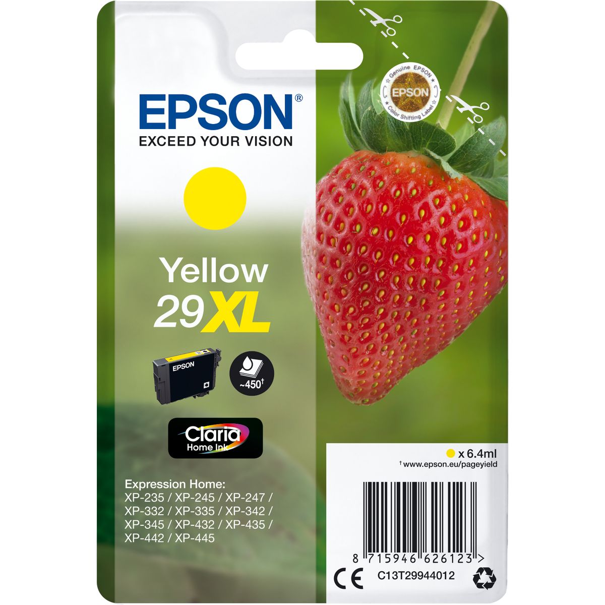 Epson 29XL Yellow Fraise Claria T29944022