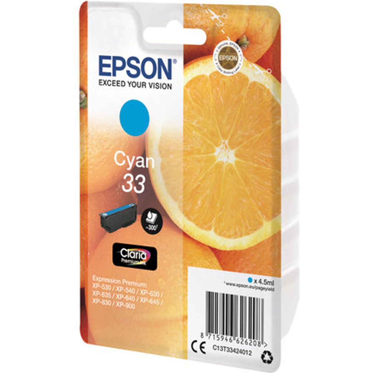 Epson 33 Oranges Claria Premium Cyan - image 2 of 2