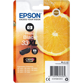 Epson 33XL Oranges Premium Black Photo Claria
