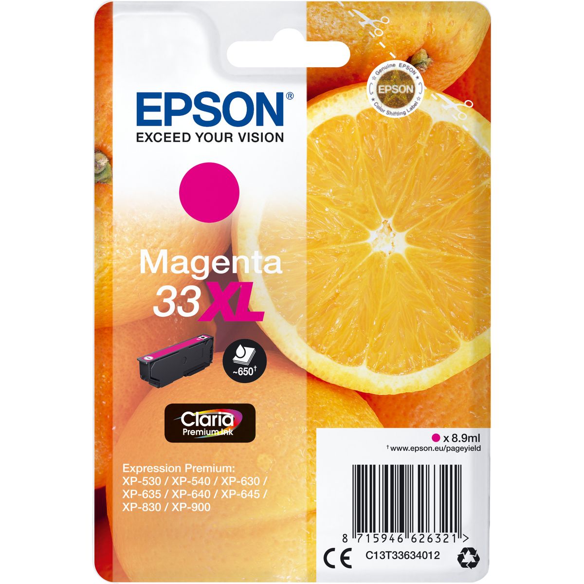 Epson 33XL Oranges Claria Premium M