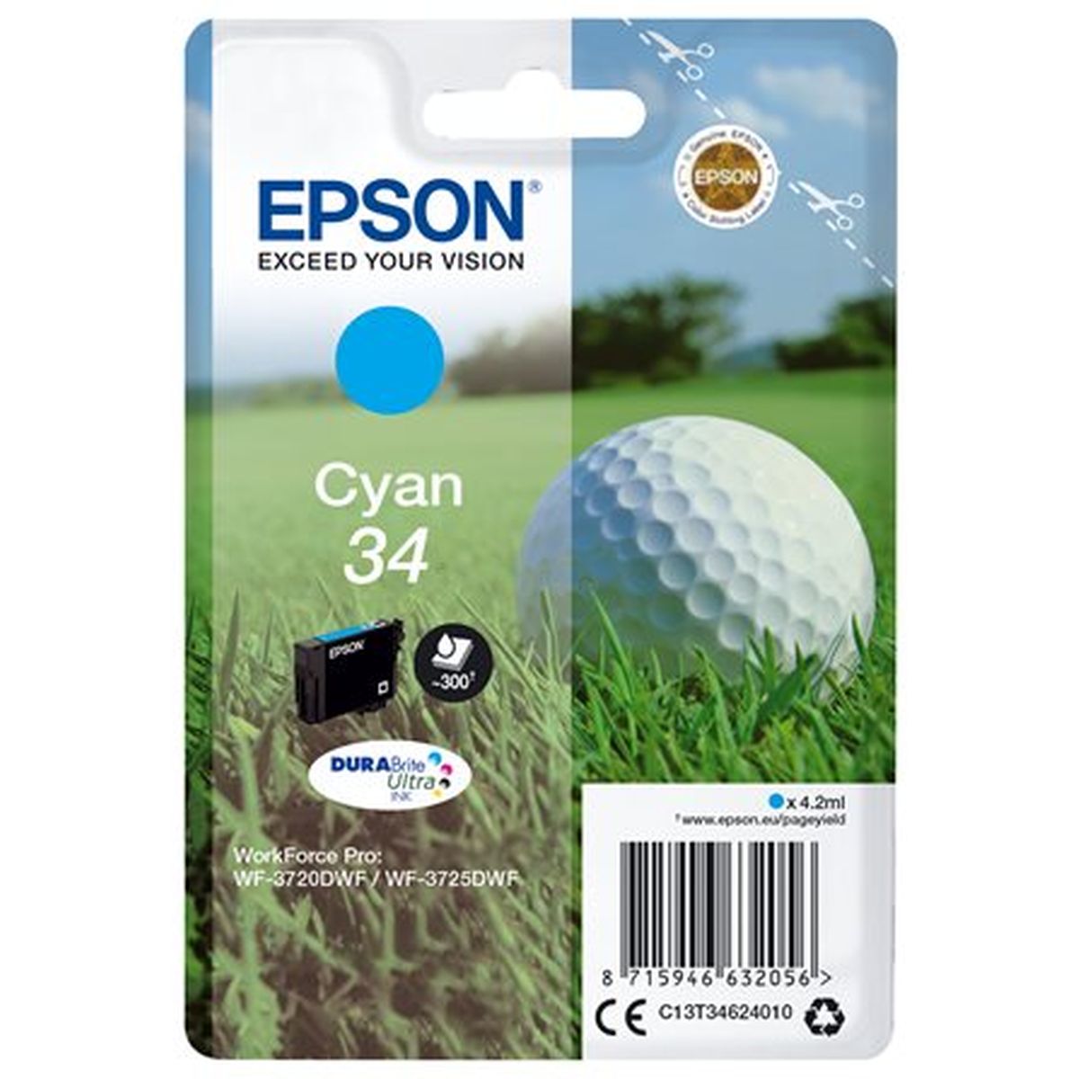 Epson Cyan 34 - DuraBrite Ultra Ink - image 3 of 3
