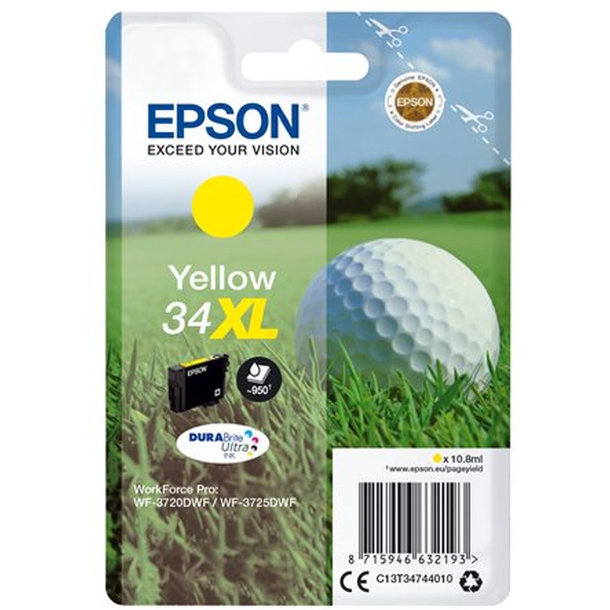 Epson 34XL Yellow DuraBrite Ink Ultra (XL) - image 3 of 3