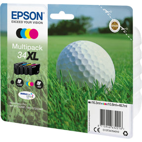 Epson 4-COLOURS 34XL DuraBrite Ink Ultra CMYK (XL)