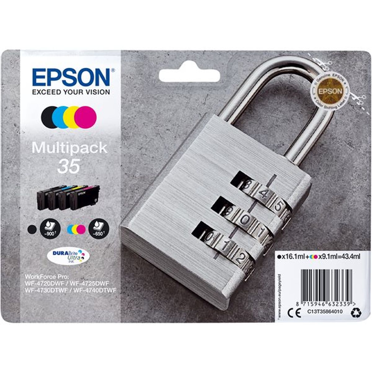 Epson 35 Multi 4-pack CMYK T35864010 - image 3 of 3