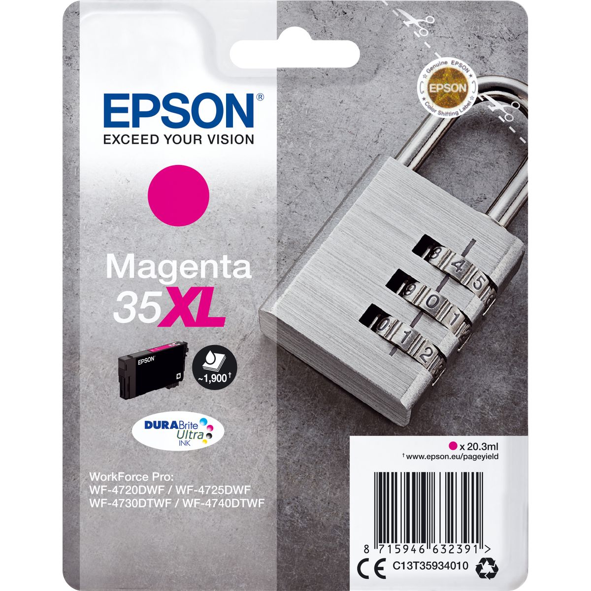 Epson 35XL Ink Magenta 20.3ml Blister