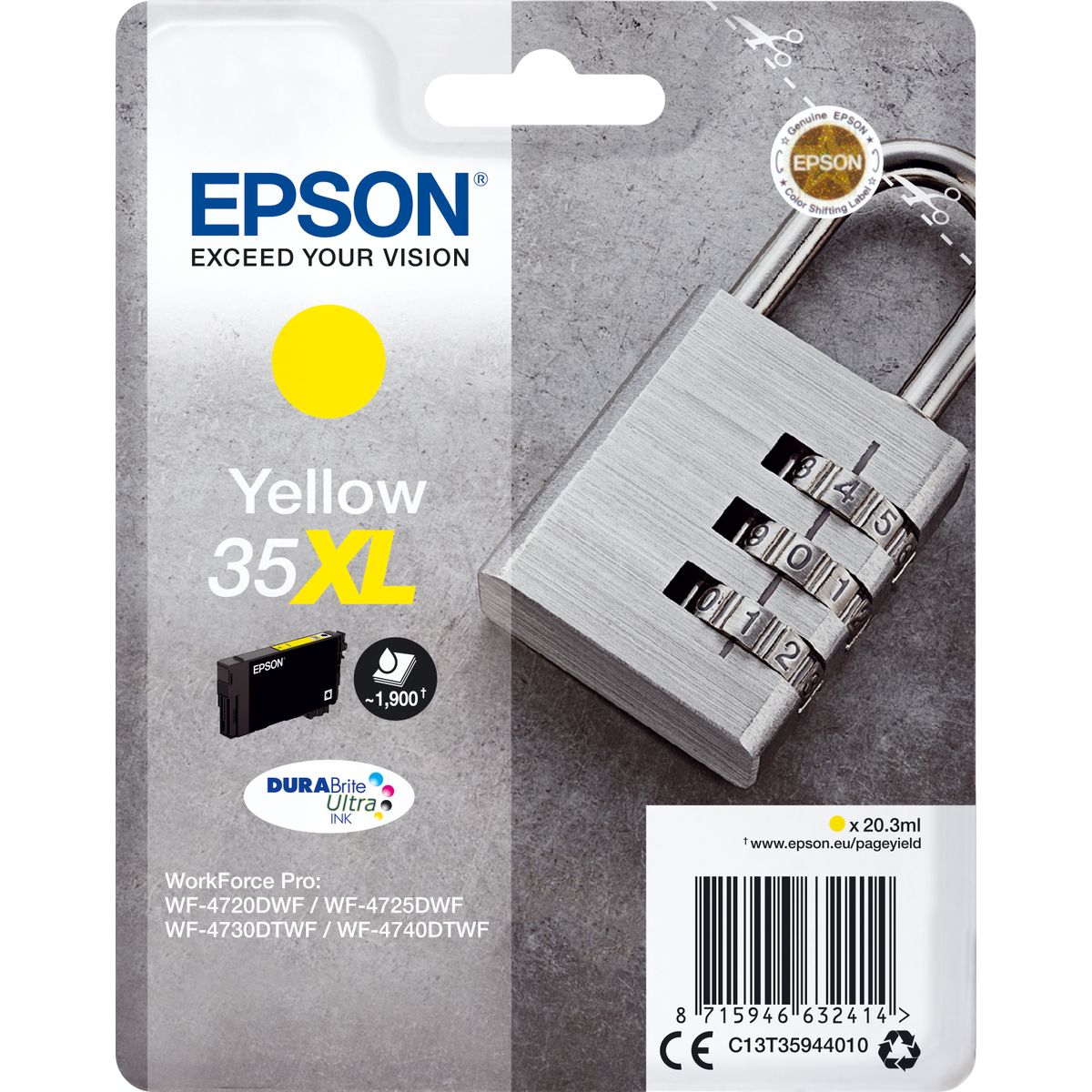 Epson 35XL Yellow 20ml T35944010