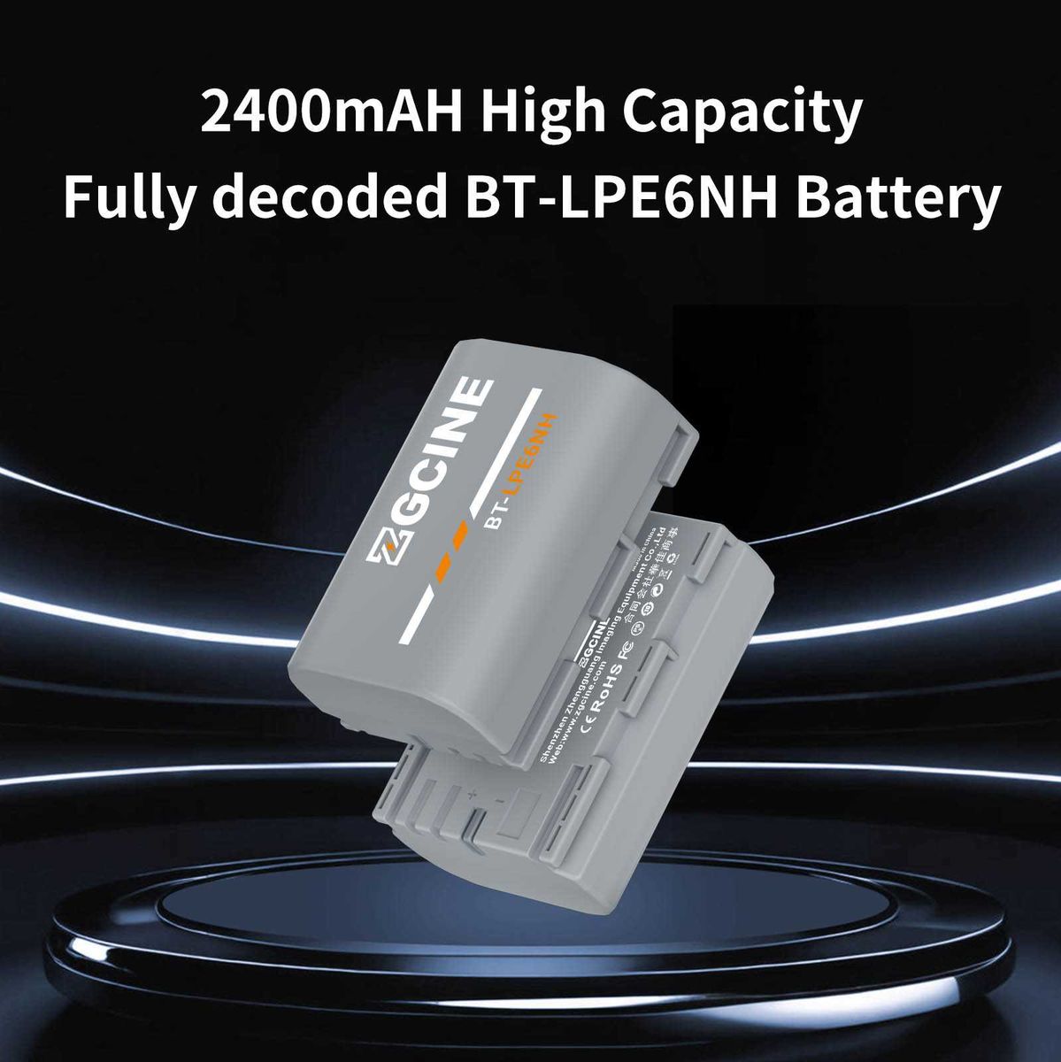 ZGCINE Battery Canon LP-E6NH (BT-LPE6NH) - image 2 of 5