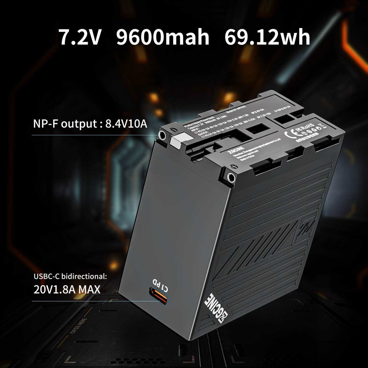 ZGCINE Battery Sony NPF970 L-Serie (BT-NPF970) - image 4 of 5