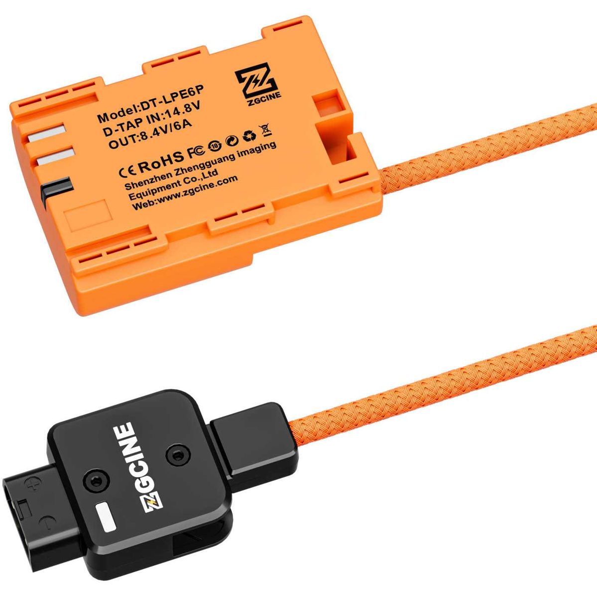 ZGCINE Dummy Battery-Cable Canon LP-E6P (D-Tap) (DT-LPE6P) - image 5 of 5