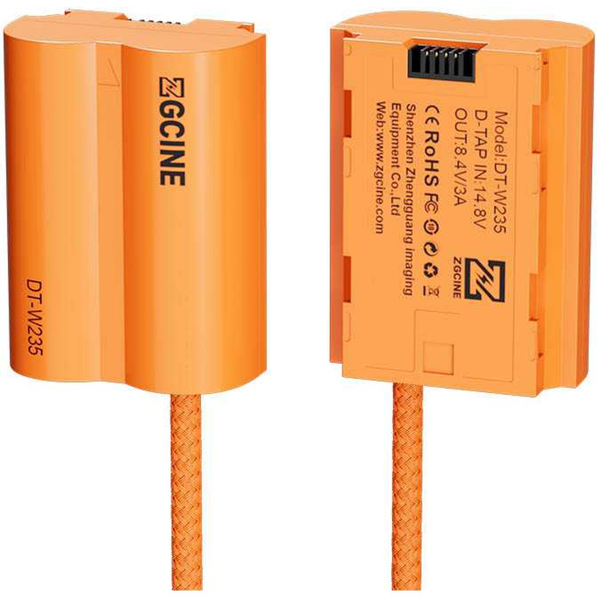 ZGCINE D-Tap To NP-W235 Dummy Battery Cable (DT-W235)