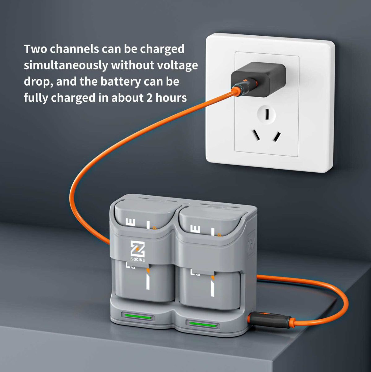 ZGCINE 2X Charging Case 2X LP-E6P (PC2-LPE6P-K2) - image 2 of 5