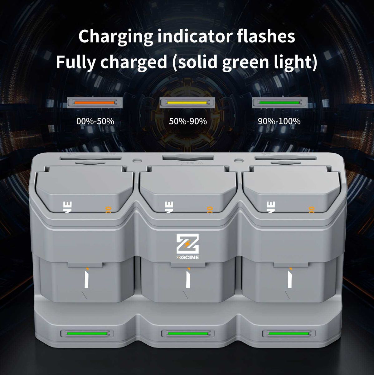 ZGCINE Charging Case For 3 Accu's Sony NP-FZ100 (PC3-FZ100) - image 2 of 5