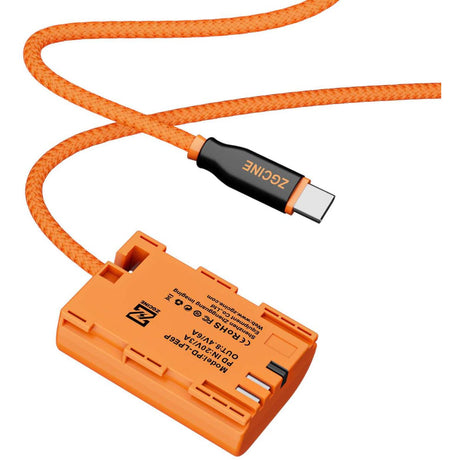 ZGCINE Dummy Battery-Cable Canon LP-E6P (USB-C) (PD-LPE6P) - image 3 of 5