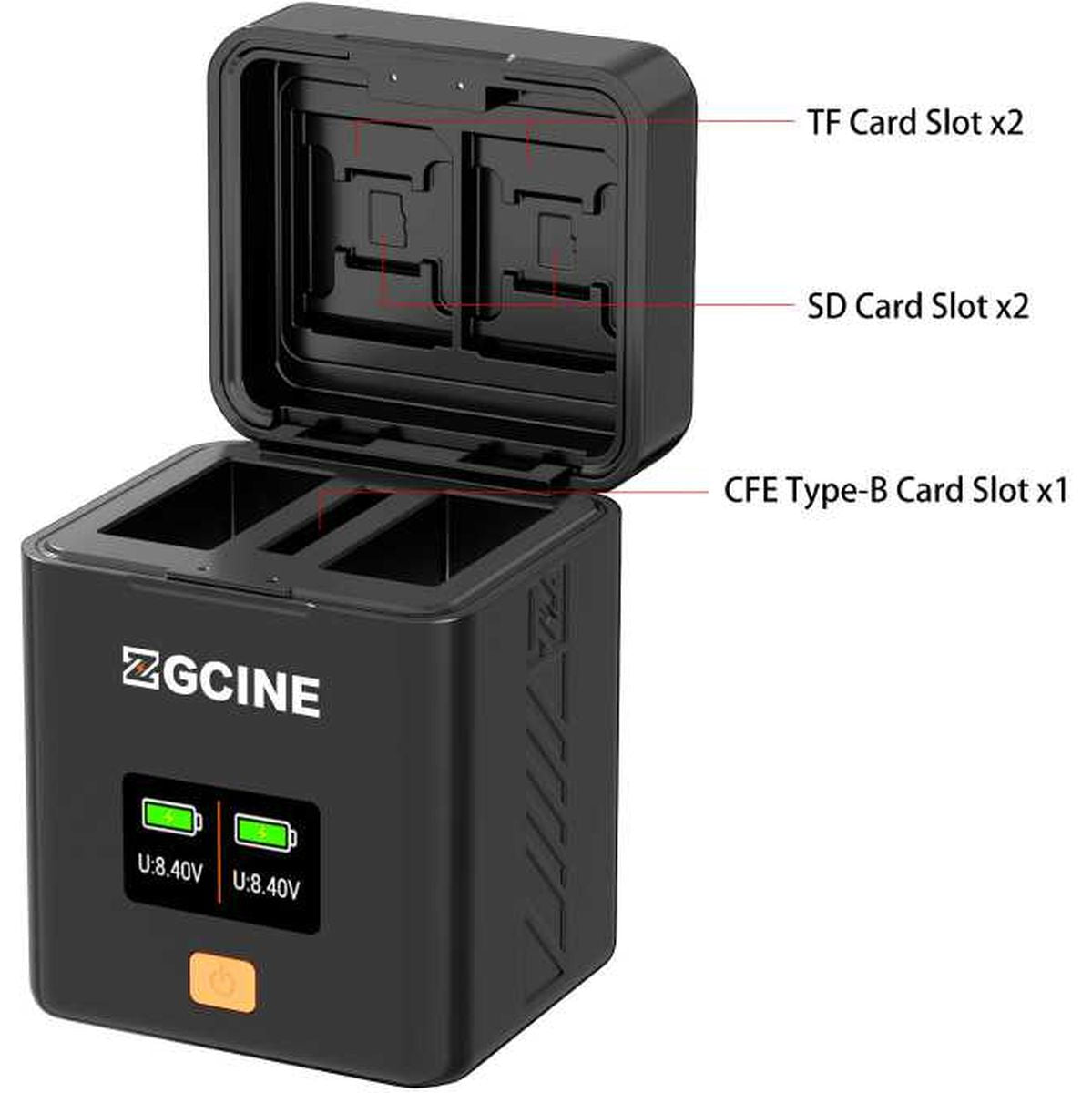 ZGCINE Charging Case For Fujifilm NP-W126S Battery (PS-W126)