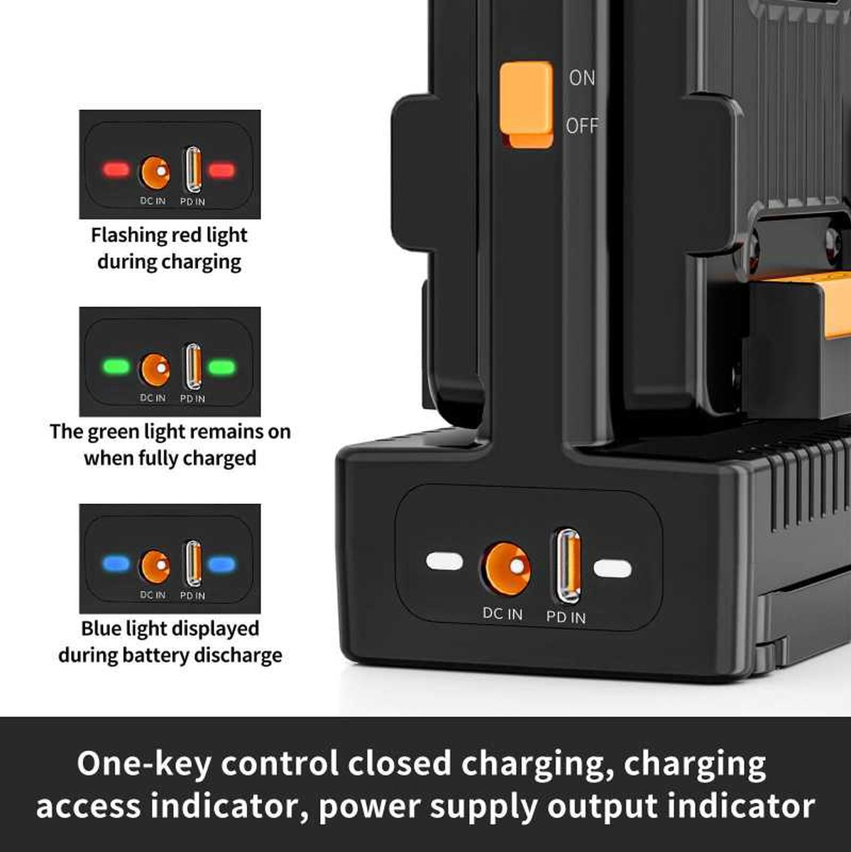 ZGCINE V-Mount Dual Charger w/ Hot Switching (VM-C2-KIT)