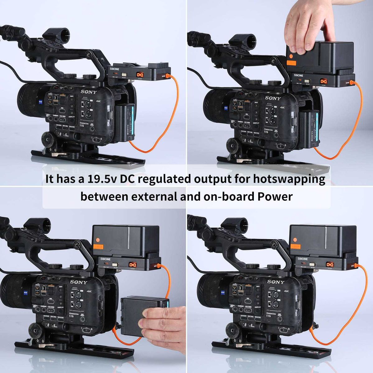 ZGCINE V-Mount Plate For Sony FX6 (VM-VP5)