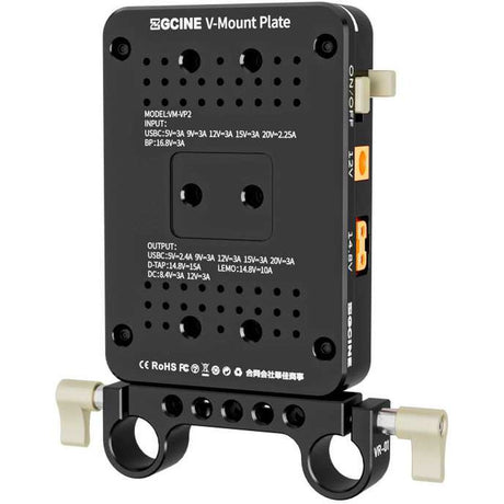 ZGCINE V-Mount Plate/Charger On 15mm Rod Mount (VM-VP2-K1) - image 3 of 5