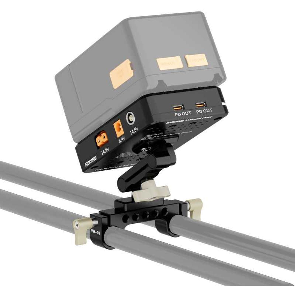 ZGCINE Tiltable V-Mount Plate / Charger On 15mm Rod Mount (VM-VP2-K3) - image 4 of 5