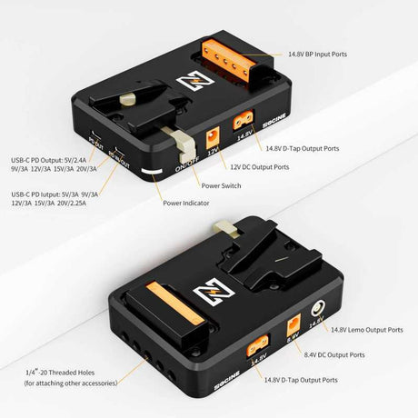 ZGCINE Tiltable V-Mount Plate / Charger On 15mm Rod Mount (VM-VP2-K3) - image 5 of 5