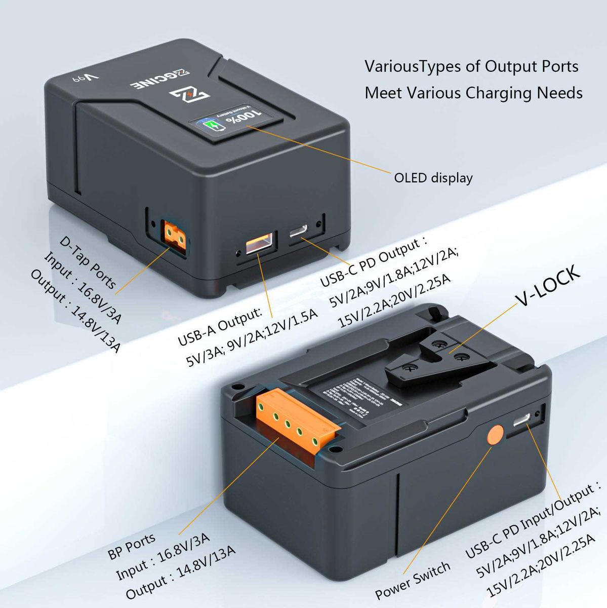 ZGCINE V-Mount Battery 99WH V-Series (ZG-V99) - image 5 of 5