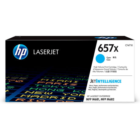 HP 657X LaserJet Cartridge Cyan High Yield CF471X