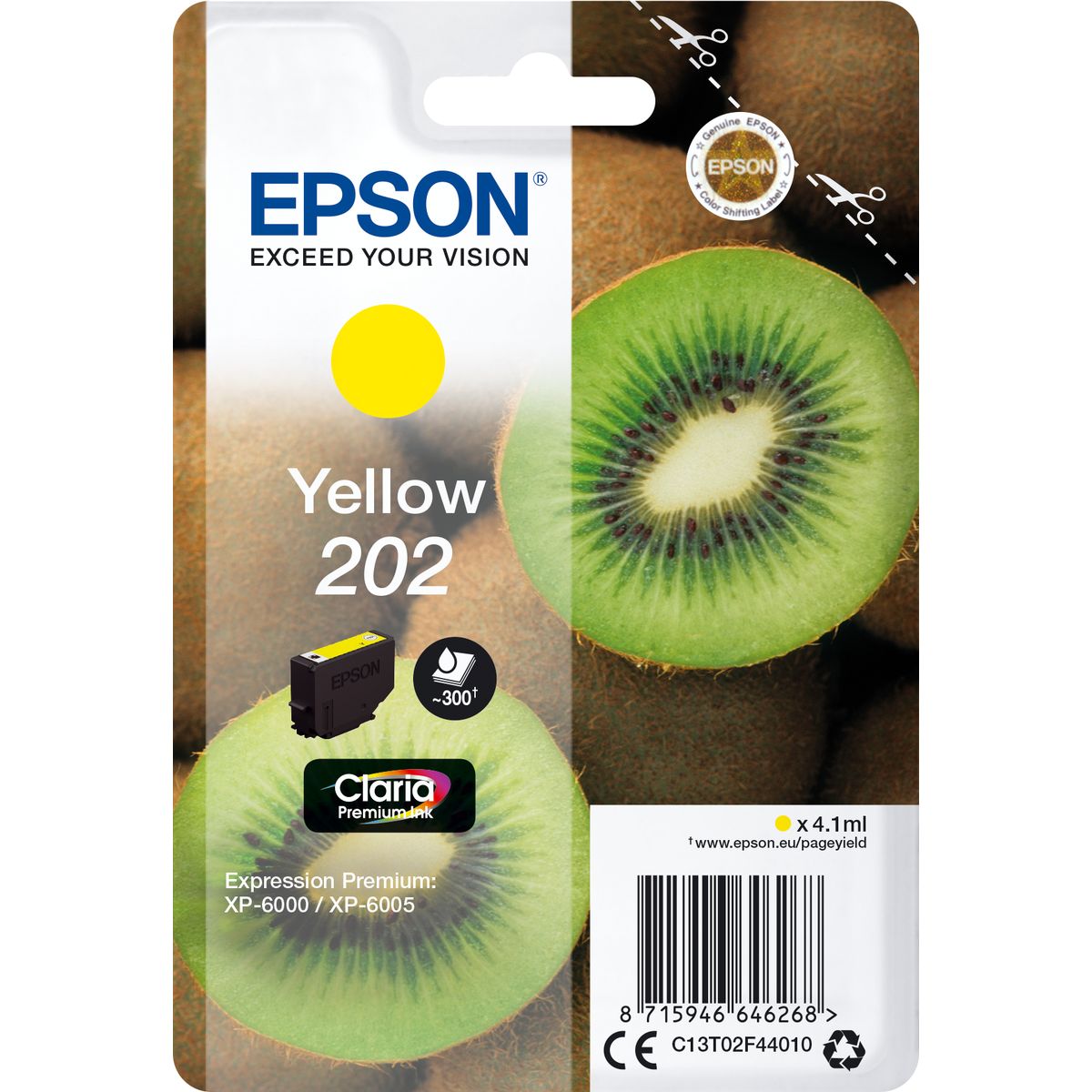 Epson Yellow 202 Kiwi Clara Premium Ink