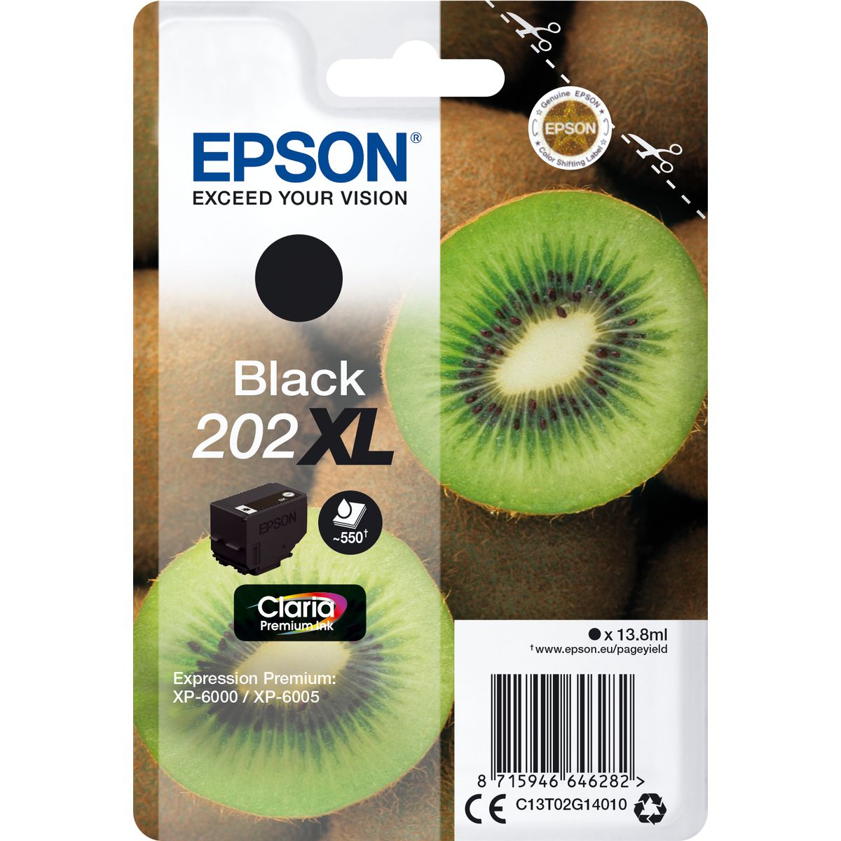 Epson Black 202XL Kiwi Clara Premium Ink