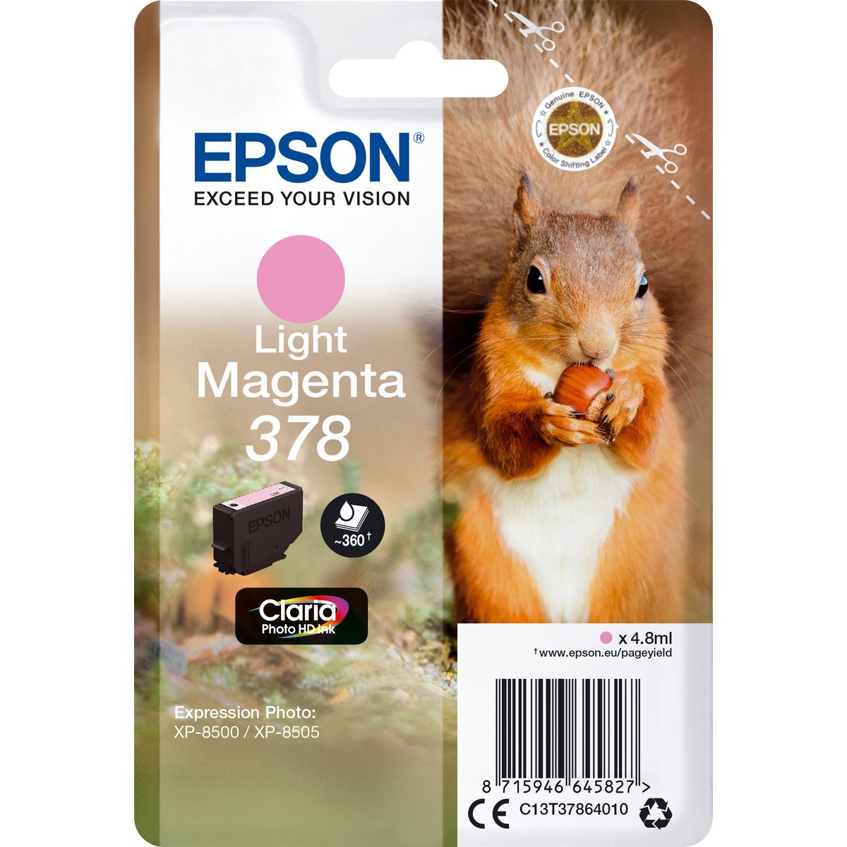 Epson Light Magenta 378 Eekhoorn Clara Photo HD Ink