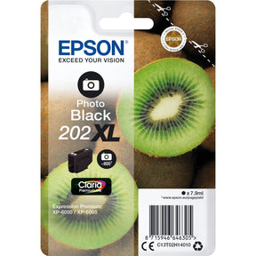 Epson 202XL Photo Black Ink Cartridge (w/ Security)