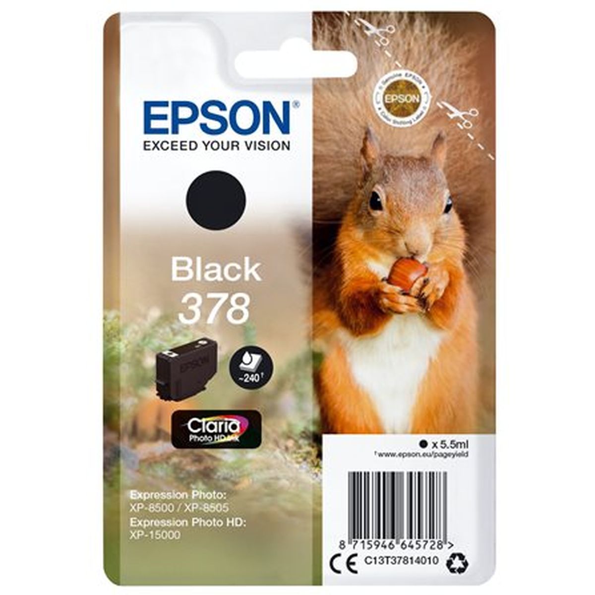 Epson 378 Black Ink Cartridge (w/ Security) - image 2 of 2