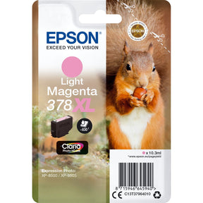 Epson 378XL Light Magenta Ink Cartridge (w/ Security)