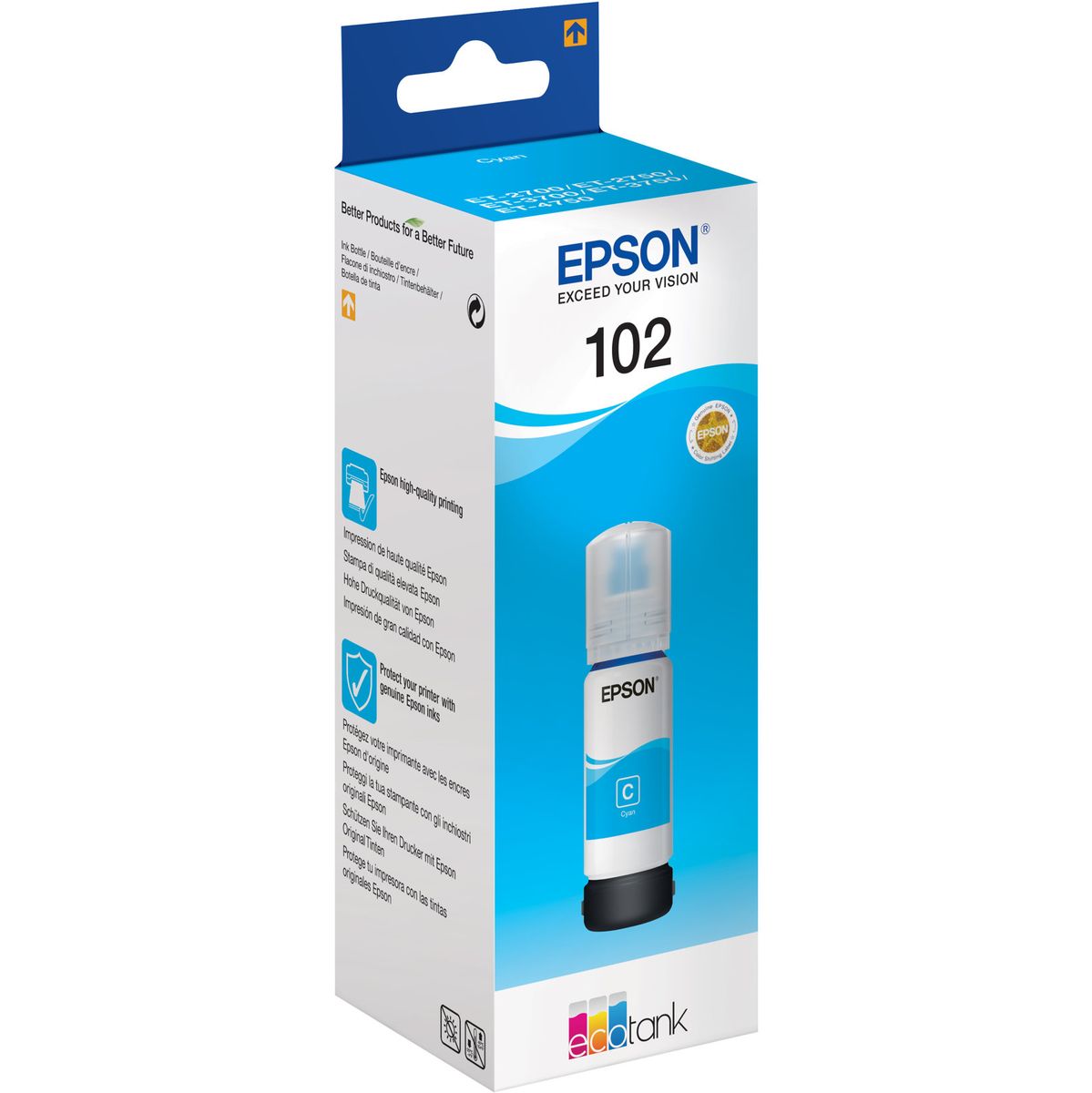 Epson 102 EcoTank Cyan Ink Bottle T03R240 - image 2 of 3
