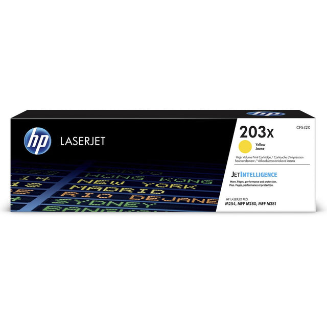 HP 203X Yellow LaserJet Cartridge CF542X