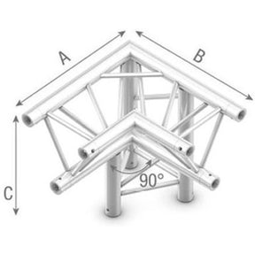 StudioKing Truss Triangle 90 Degree Angle Down Right Top Down